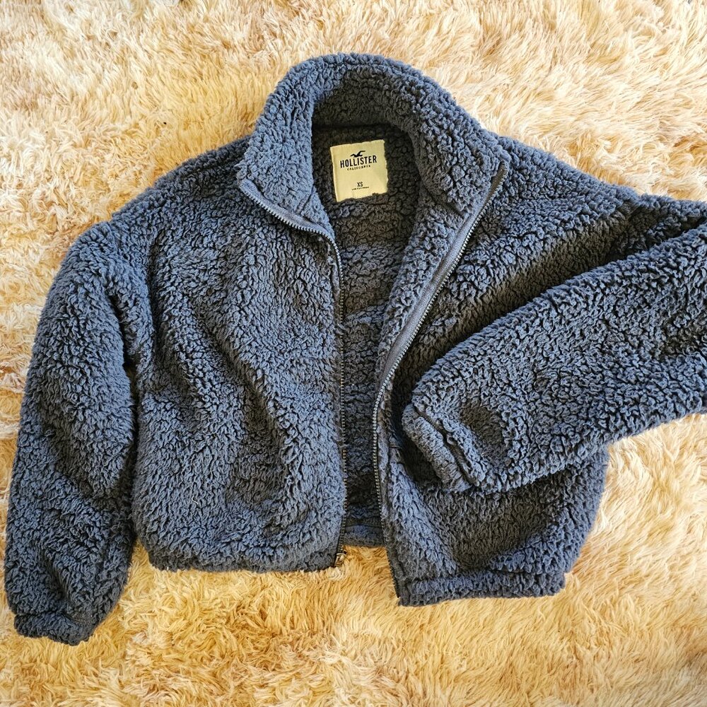 Fleece Zip up- Navy - Picture 4 of 5